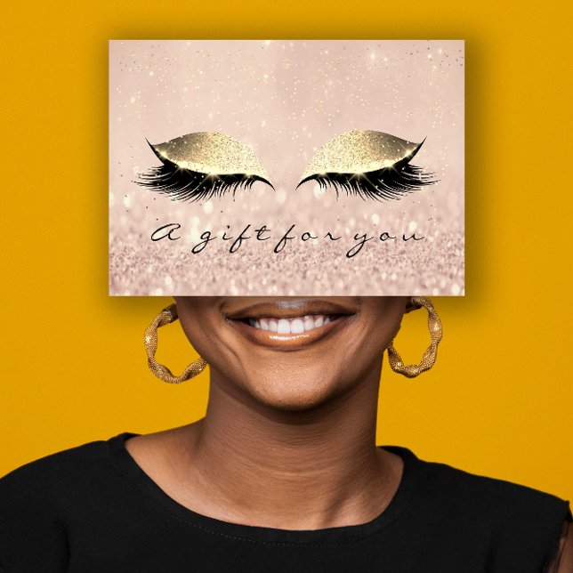 Beleza Dourada de Lash do Artista de Maqueamento d (Gift Certificate Makeup Artist Gold Lash Beauty)