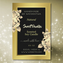 Beleza e beleza dos rótulos de produto Dourado pre