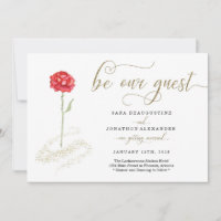 Beleza e Convite para Casamento da Besta