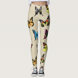 Beleza e leggings da borboleta