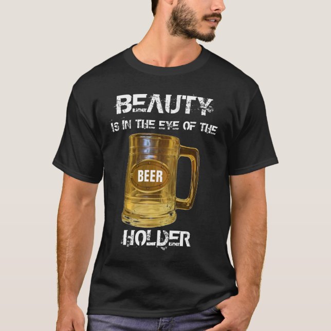 Beleza e t-shirt da cerveja (Frente)