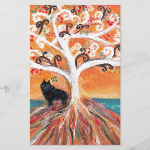 Beleza espiritual da árvore do amor do Schipperke