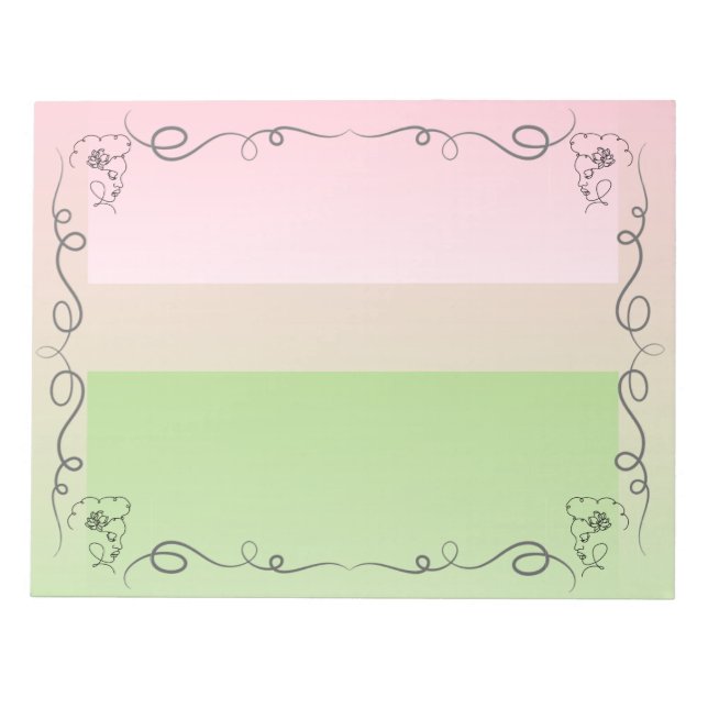 Beleza Fluente - Bloco de Notas Grande (Frente)