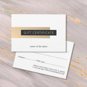 Beleza Geométrica Branca Dourada de Faux Elegante