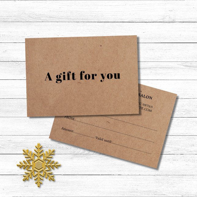 Beleza Kraft Impressa Elegante Simples (Criador carregado)