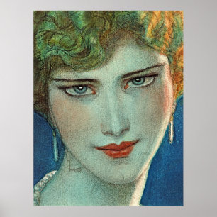 Beleza loira do eterno - Poster de arte venenosa