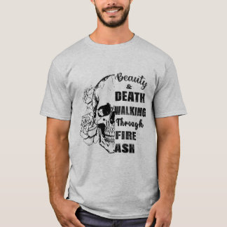 👉 "Beleza & Morte - Camiseta Grunge Rosa Caveira"