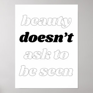 Beleza não pede Poster