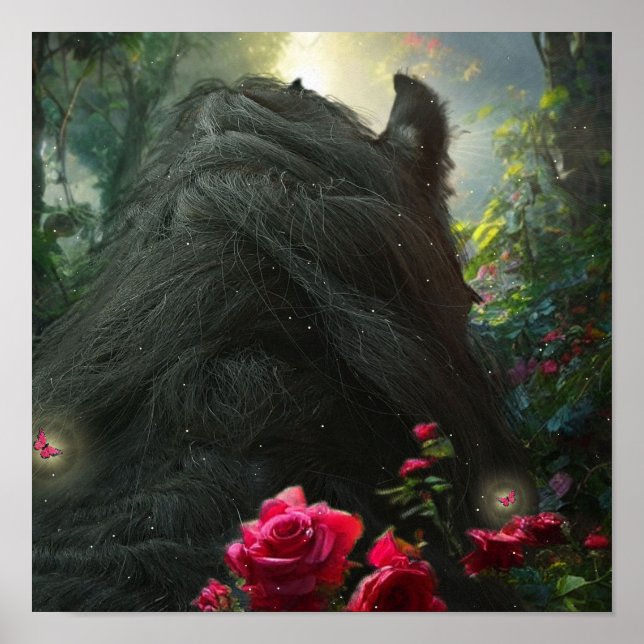 Beleza Negra Cavalo Frísia - Poster (Frente)