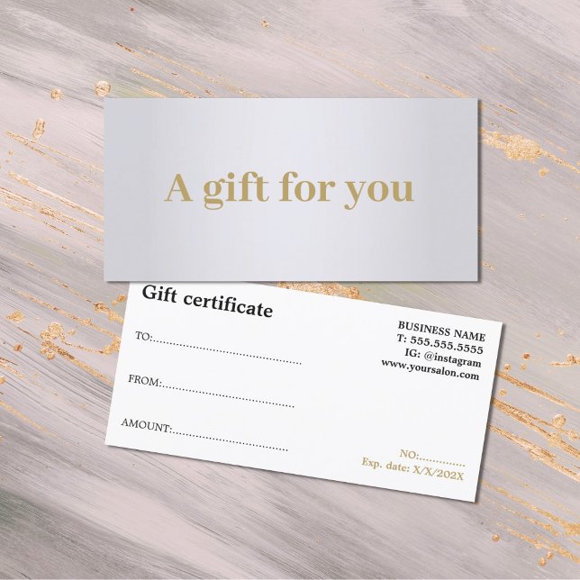 Beleza Negra Ouro de Prata Faux Elegante Minimalis (Criador carregado)