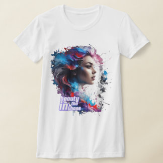 Beleza no caos - T-shirt / Side Face art