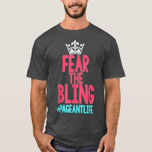 Beleza Pageant Camisa Glitz Filha Mãe Medo Engraça