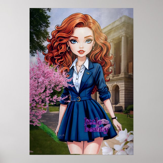 Beleza pequena no Campus Poster (Frente)