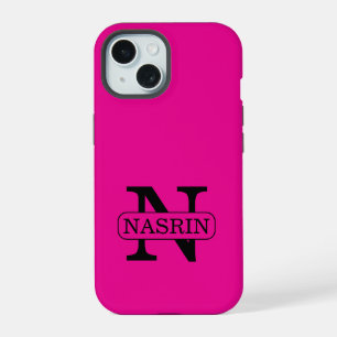 Beleza Rosa Pastel Moderna Nome Personalizado