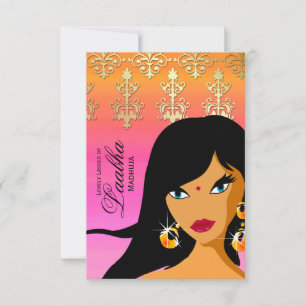 Beleza Salon - Cartão Presente Convidado Dourado 