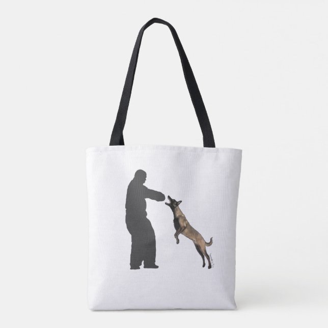 Belga Malinois Tote Bag (Verso)
