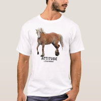Belga Rascunho de Equina ATITUDE T-Shirt