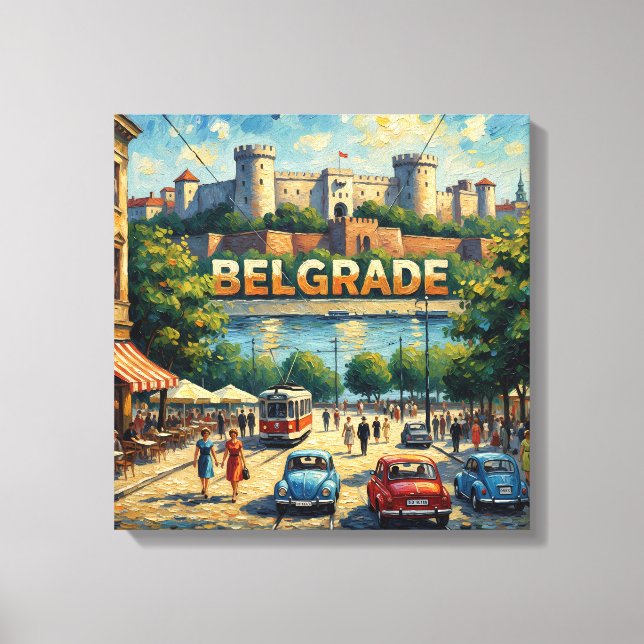 Belgrade Fortress Boulevard Scene Canvas (Frente)