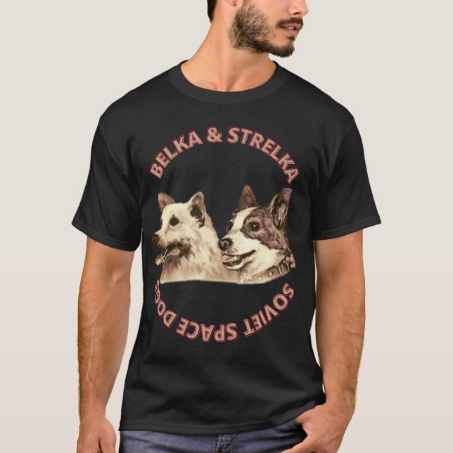 Belka i Strelka Soviet space dogs T-Shirt (Frente)