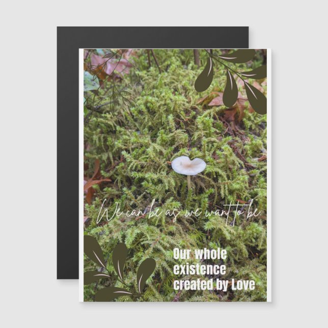 Belknap Mushroom com ímã de cotação de conexão (Frente/Verso)