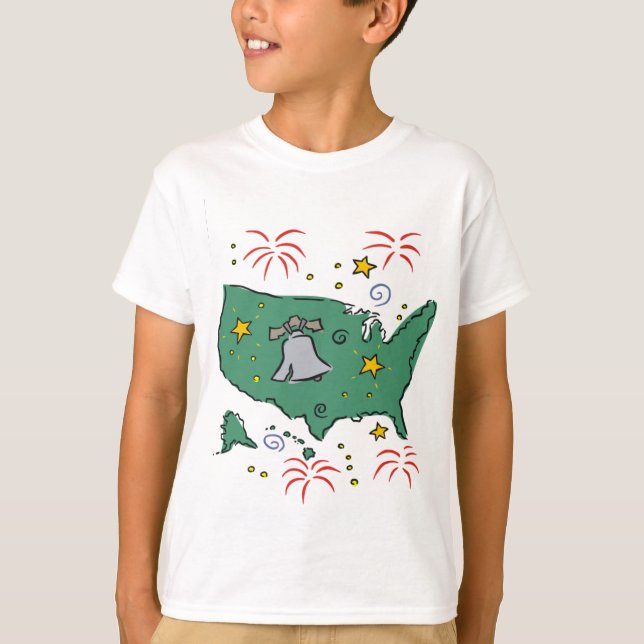 Bell de Liberdade Bonita e Camisetas de Crianças d (Frente)