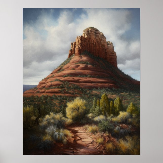 Bell Rock Sedona Arizona de pintura de Impressão (Frente)