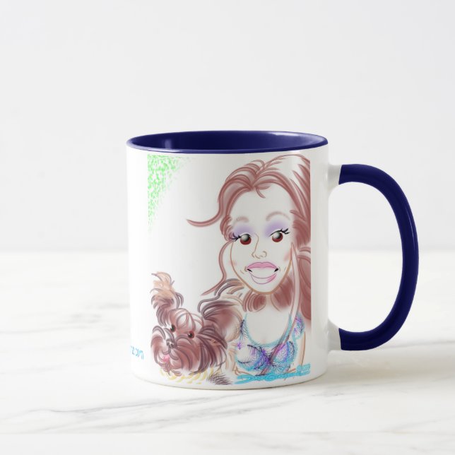 Bella a caneca louca 2017 da caricatura do bebê de (Direita)