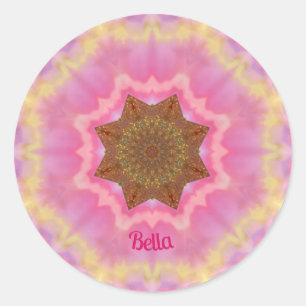 BELLA ~ Bonito no adesivo rosa personalizado