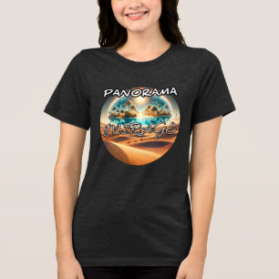 Bella+Canvas Camiseta Tri-blend Feminina, Preto Só