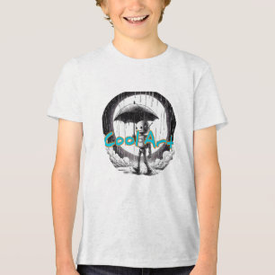 Bella+Canvas Camiseta Tri-blend Juvenil, Preto Sól