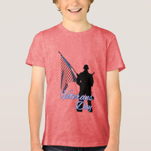 Bella+Canvas Camiseta Tri-blend Juvenil, Preto Sól