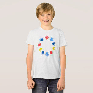Bella+Canvas Camiseta Tri-blend para Jovens Mãos