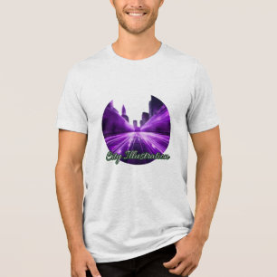 Bella+Canvas Camiseta Tri-blend, Trible Preto Sóli