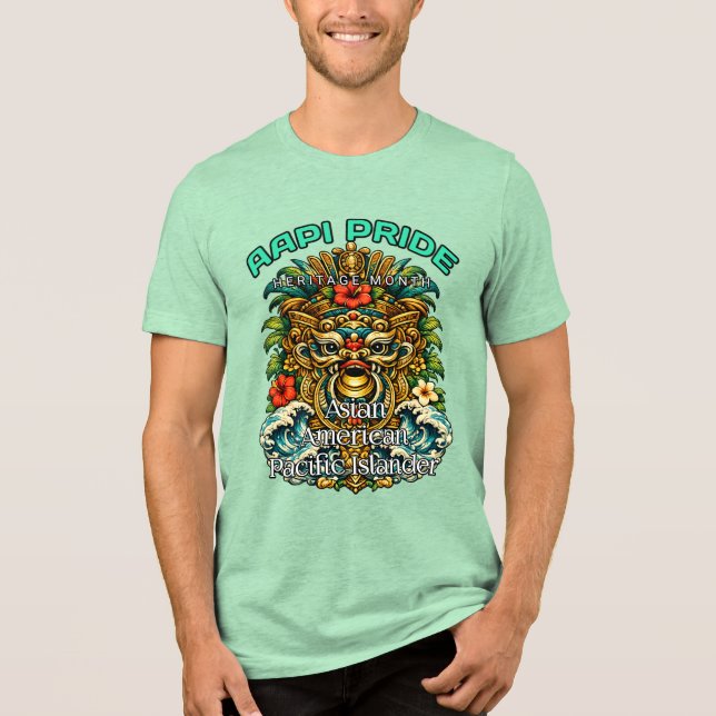 Bella+Canvas T-Shirt Tri-blend, Branco, Adulto S (Frente)