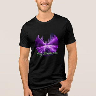 Bella+Canvas T-Shirt Tri-blend, Preto Sólido Tribl