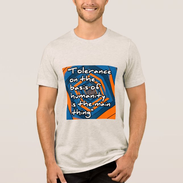 Bella+Canvas T-Shirt Tri-blend, Preto Sólido Tribl (Frente)