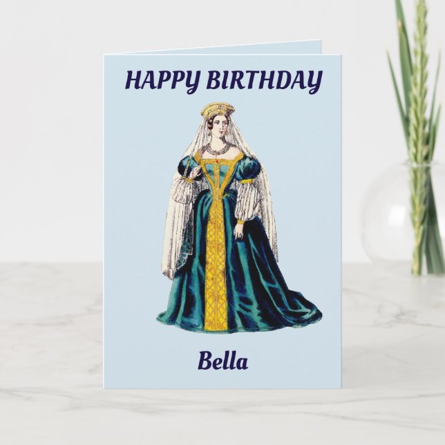 BELLA~ Cartão de aniversário personalizado ~ (Frente)