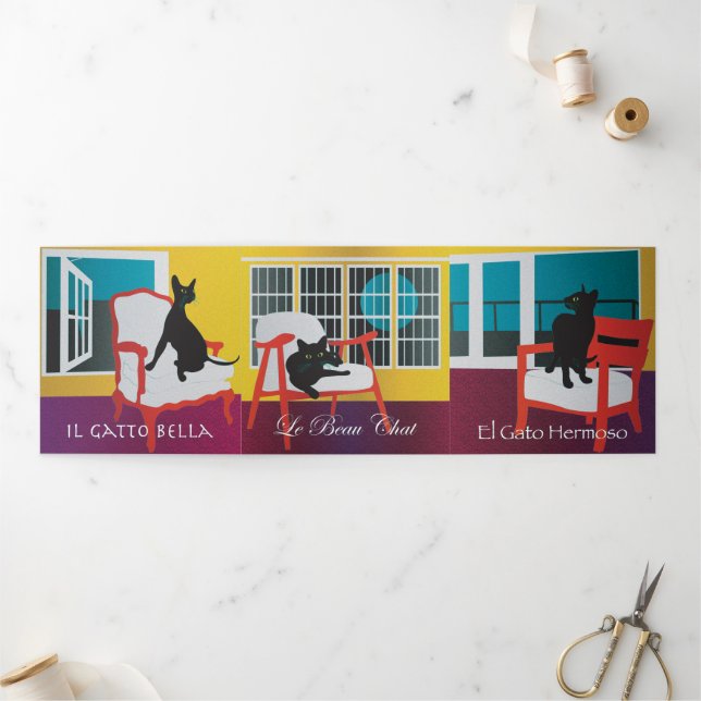 Bella Cat 1-3 - Cartão triplo (Fora)