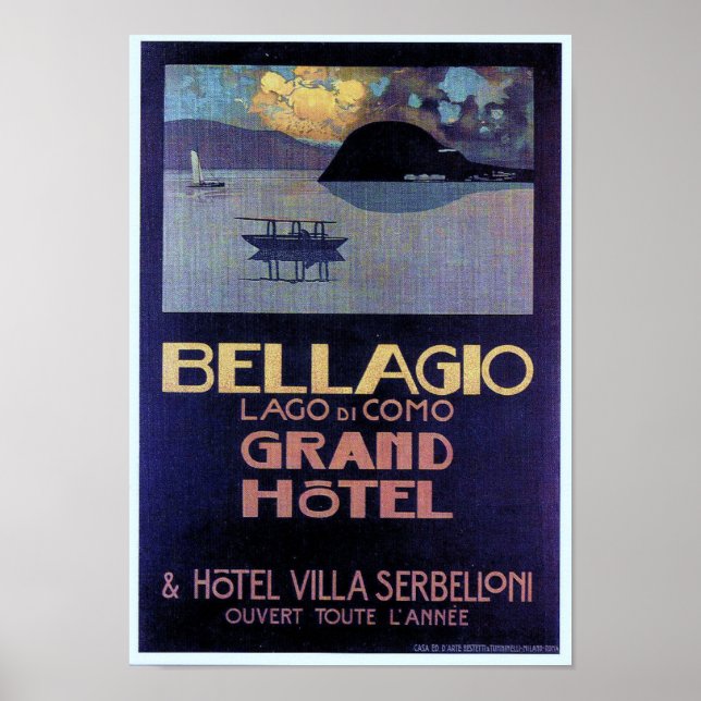 Bellagio Grand Hotel Poster (Frente)