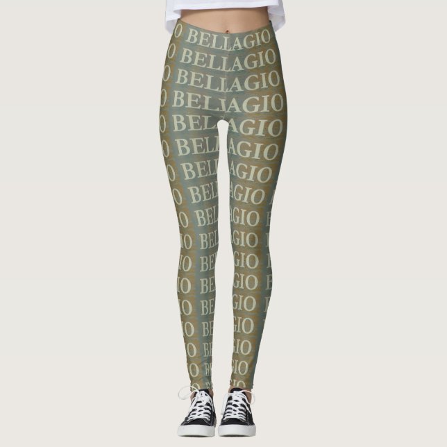 Bellagio Itália Poster Leggings femininas (Frente)