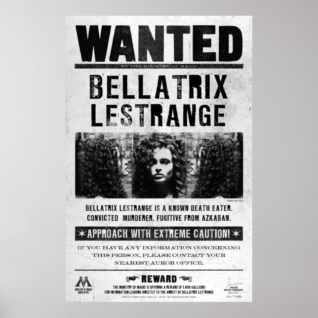 Bellatrix Lestrange quis o poster (Frente)