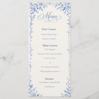 Bellefontaine — Menu Francês Blue Wedding Flat