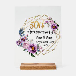 Belo 50º Aniversário Personalizado