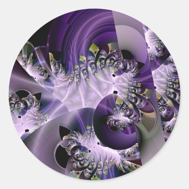Belo adesivo de arte digital Fractil (Frente)