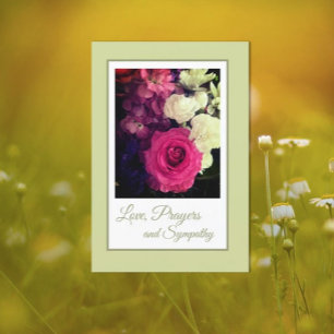 Belo amor, orações e Cartão de condolências