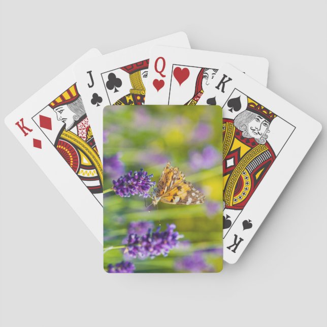 Belo Baralho de Cartas de Jogar Alimentando Borbol (Verso)