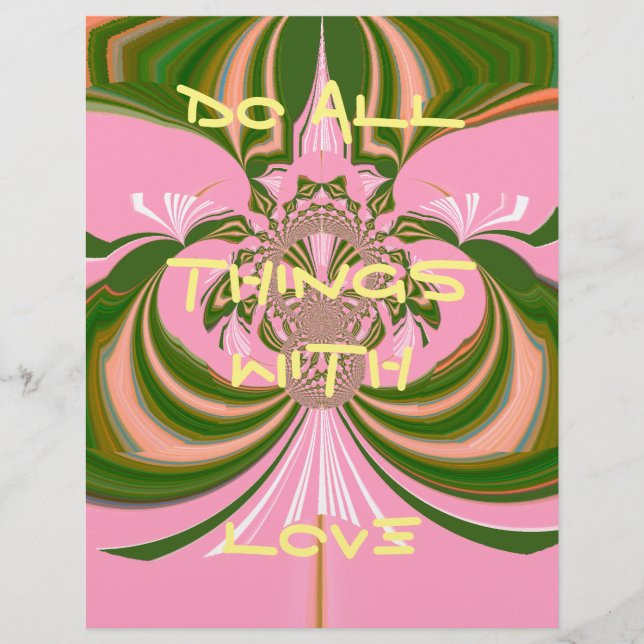 Belo bebê rosa verde e branco Caleidoscópio (Frente)