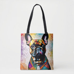 Belo Bulldog Francês "Frenchie" Colorful Bolsa
