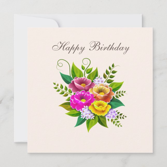 Belo Buquê Colorido da Flor (Frente)