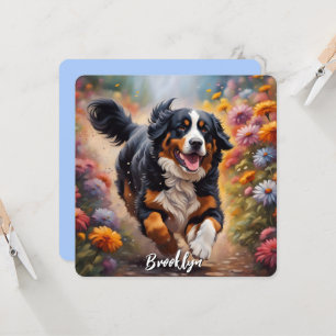 Belo Cachorro de Montanha Bernês